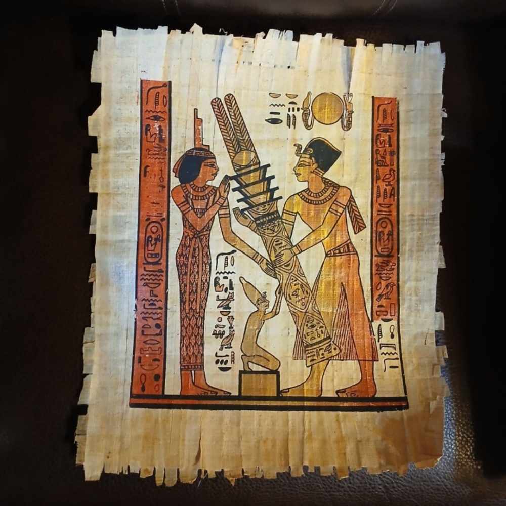 🇪🇬🐪 Egyptian Papyrus Paper Art from Egypt 🐫🏺